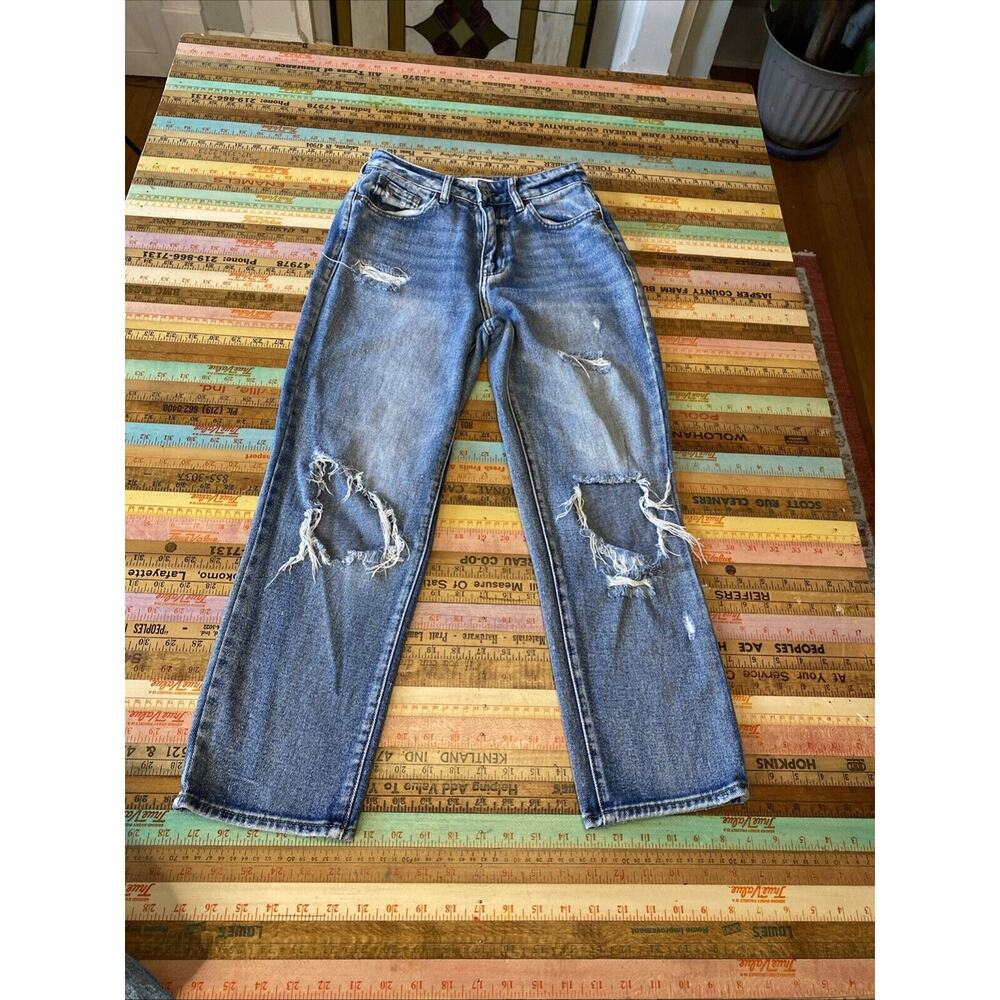 ZARA Pac Sun Women's 24 00 High Rise Jegging Distressed Lot of 2 Jeans Denim - Picture 3 of 14